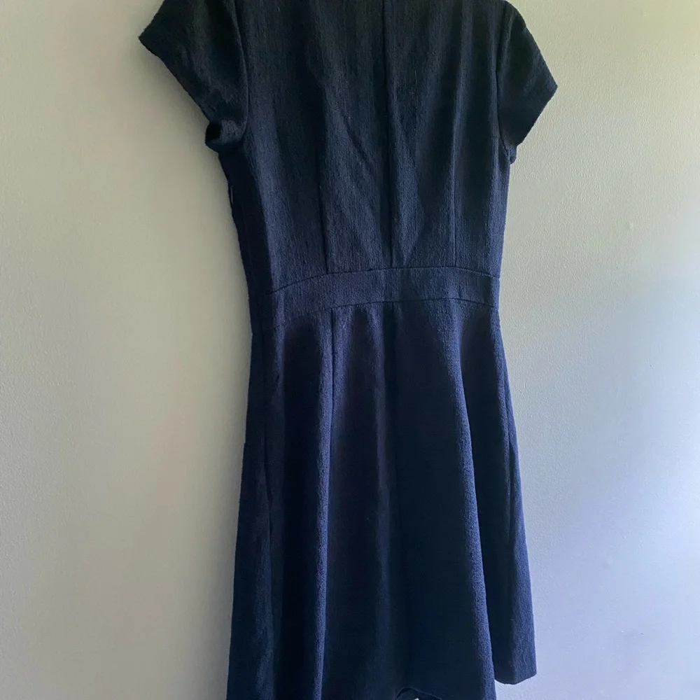 NWOT NANETTE LEPORE navy blue dark academia dress size 2 new without tags